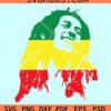 Bob Marley color SVG, Bob Marley svg, one love svg, Rastafarian svg, Jamaica svg