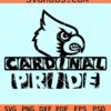 Cardinal pride svg, Cardinal Mascot SVG, Mascot svg, team spirit shirt svg, Cardinals SVG
