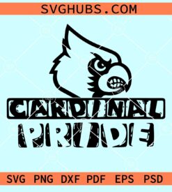 Cardinal pride svg, Cardinal Mascot SVG, Mascot svg, team spirit shirt svg, Cardinals SVG
