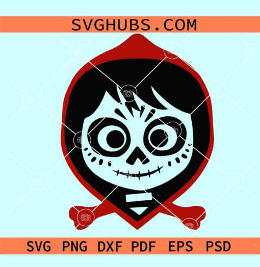 Coco Miguel face svg, Miguel coco svg, Coco Miguel Halloween svg, Miguel Halloween SVG