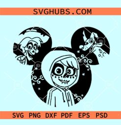 Coco Miguel mickey ears svg, Disney Coco svg, Disney Mickey Mouse Coco Svg