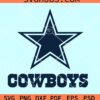 Dallas Cowboys logo SVG, Dallas Cowboys SVG, Dallas Cowboys star SVG, Go Cowboys SVG