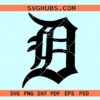 Detroit Baseball Svg, Detroit Tigers logo Svg, Tigers svg, MLB svg