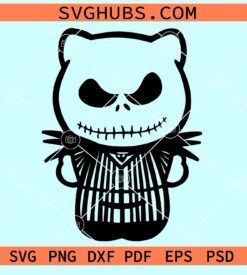 Hello kitty Jack Skellington SVG, Hello nightmare svg, Oogie Boogie svg, Jack skellington SVG