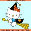 Hello Kitty Witch Svg, Hello kitty Halloween svg, Disney Halloween svg
