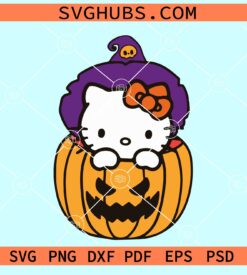 Hello kitty with pumpkin svg, Hello Kitty Halloween svg, Halloween Svg cut file