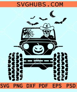 Jason Voorhees ride jeep SVG, Halloween jeep svg, Jason Voorhees Halloween SVG