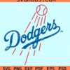 Los Angeles Dodgers svg, Dodgers girl svg, MLB Los Angeles Dodgers SVG
