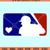 MLB inspired logo svg, MLB logo svg, Baseball logo svg, Baseball Mom svg, MLB Logo Cricut svg