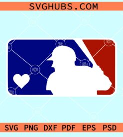 MLB inspired logo svg, MLB logo svg, Baseball logo svg, Baseball Mom svg, MLB Logo Cricut svg