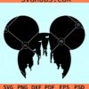 Disney castle Mickey head svg, Mickey Disney castle svg, Disney castle with mickey ears svg