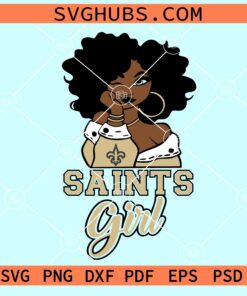 New Orleans Saints Girl SVG, Saints svg, saints svg files for cricut, saints girl SVG
