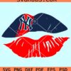 New York Yankees lips svg, NY baseball svg, Go Yankees Svg, Retro Sports Jersey Font svg