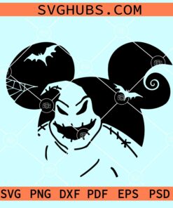 Oogie Boogie Mickey Mouse svg, Mickey ears Oogie Boogie svg