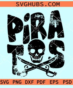 Pirates distressed svg, Pirates football svg, Grunge pirates svg, Pirates png