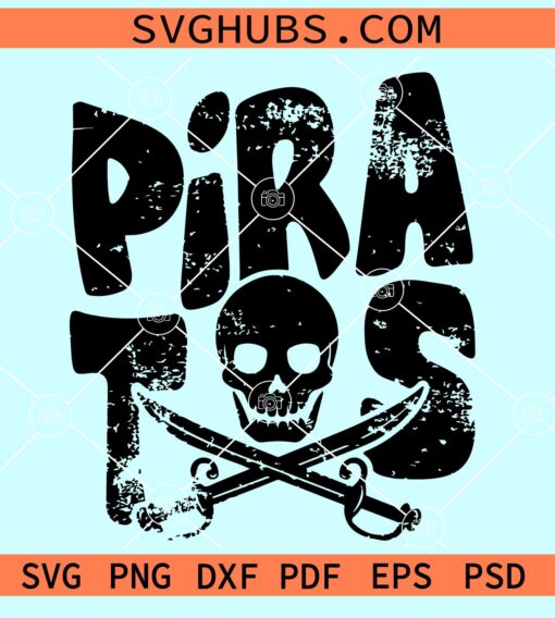 Pirates distressed svg, Pirates football svg, Grunge pirates svg, Pirates png