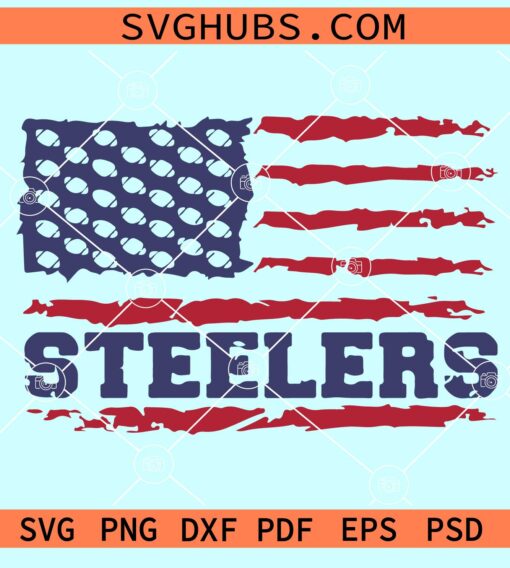 Pittsburgh Steelers flag svg, Pittsburgh Steelers svg, sports svg, NFL svg, Steelers football svg