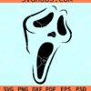 Scream face svg, ghost face svg, ghost svg, Halloween svg