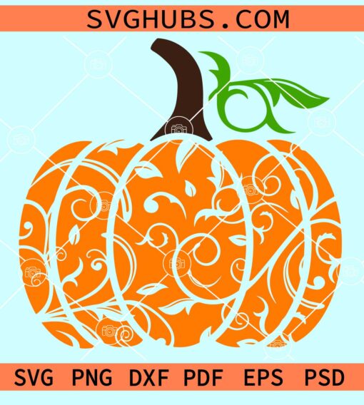 Swirly Pumpkin SVG, Halloween pumpkin svg, Swirl Pumpkin Clip Art, Halloween Svg