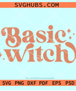 Basic Witch retro font svg