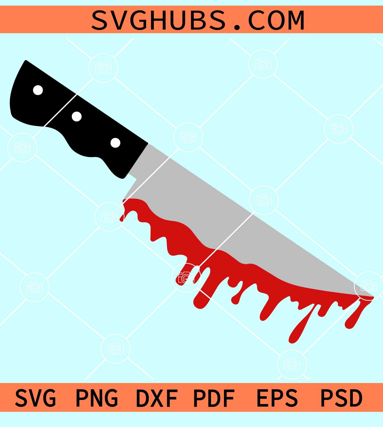 Bloody knife SVG, Halloween knife svg, horror movie svg