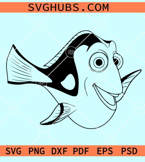 Blue Tongue Fish SVG