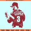 Bryce Harper SVG, Baseball player SVG, Phillies SVG, Philadelphia Phillies SVG