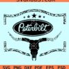 Bull Skull Leopard Peterbilt SVG, Peterbilt SVG