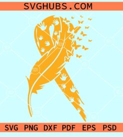 Childhood Cancer SVG, Gold ribbon svg, Childhood cancer awareness svg