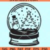 Christmas snow globe SVG, Snow Globe SVG, Snow Globe Clipart, Snow Globe Cut File