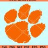 Clemson Tigers paw svg, Clemson Tigers logo svg, Clemson paw svg