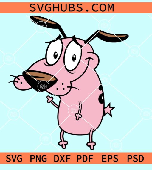 Courage the cowardly dog SVG, Courage Dog SVG