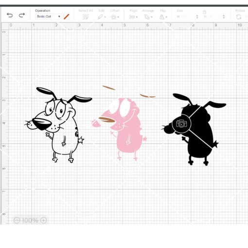 Courage the cowardly dog SVG, Courage Dog SVG - Image 2