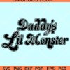 Daddy's Lil Monster svg, Harley Quinn svg, Halloween SVG Vector file