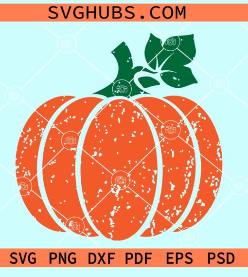 Distressed Pumpkin SVG,   Halloween pumpkin svg, grunge pumpkin svg, Pumpkin Cut File