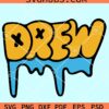 Drew drip SVG