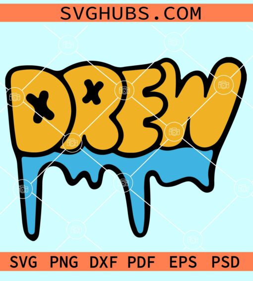 Drew drip SVG