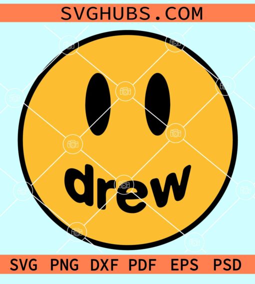 Drew smiley svg, Justin Bieber smiley face svg, Justin Bieber svg, drew face svg