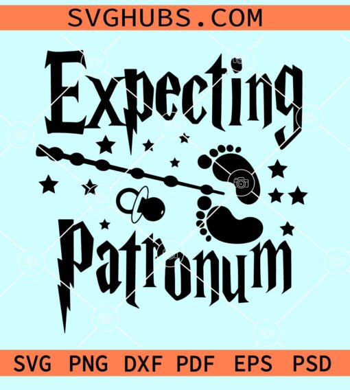 Expecting Patronum SVG, Pregnancy Harry potter shirt svg, Potter SVG, HP svg