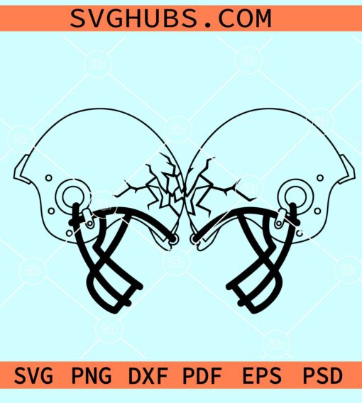 Football helmets SVG