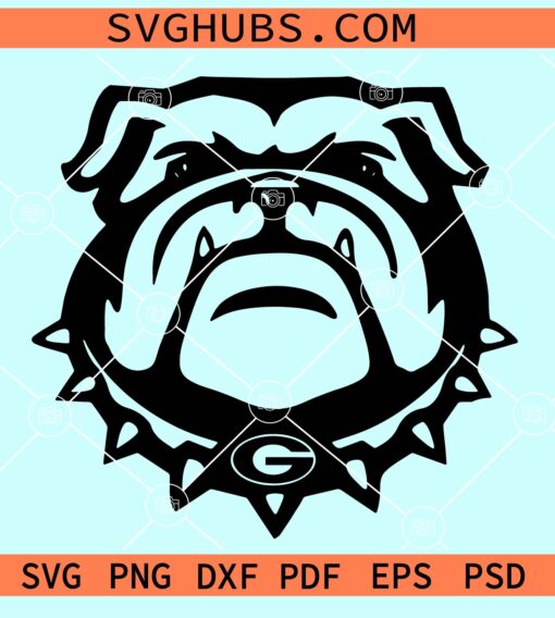 Georgia Bulldogs SVG, Georgia Bulldogs logo SVG, Bulldog Svg, Bulldog Face Svg