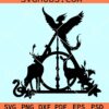 HP Books and symbols SVG, Harry Potter Book Svg, Harry Potter Svg, HP svg