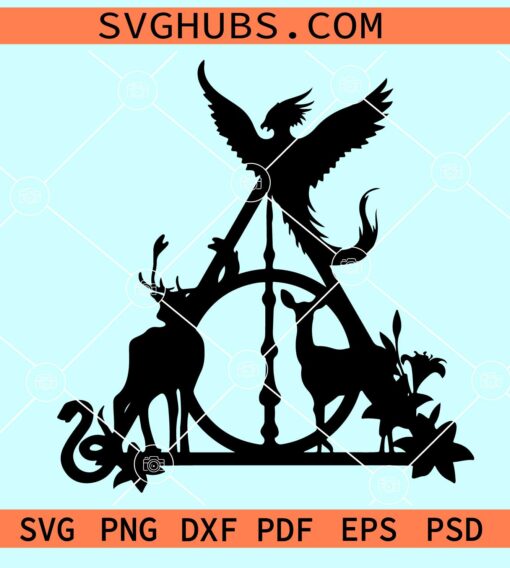 HP Books and symbols SVG, Harry Potter Book Svg, Harry Potter Svg, HP svg