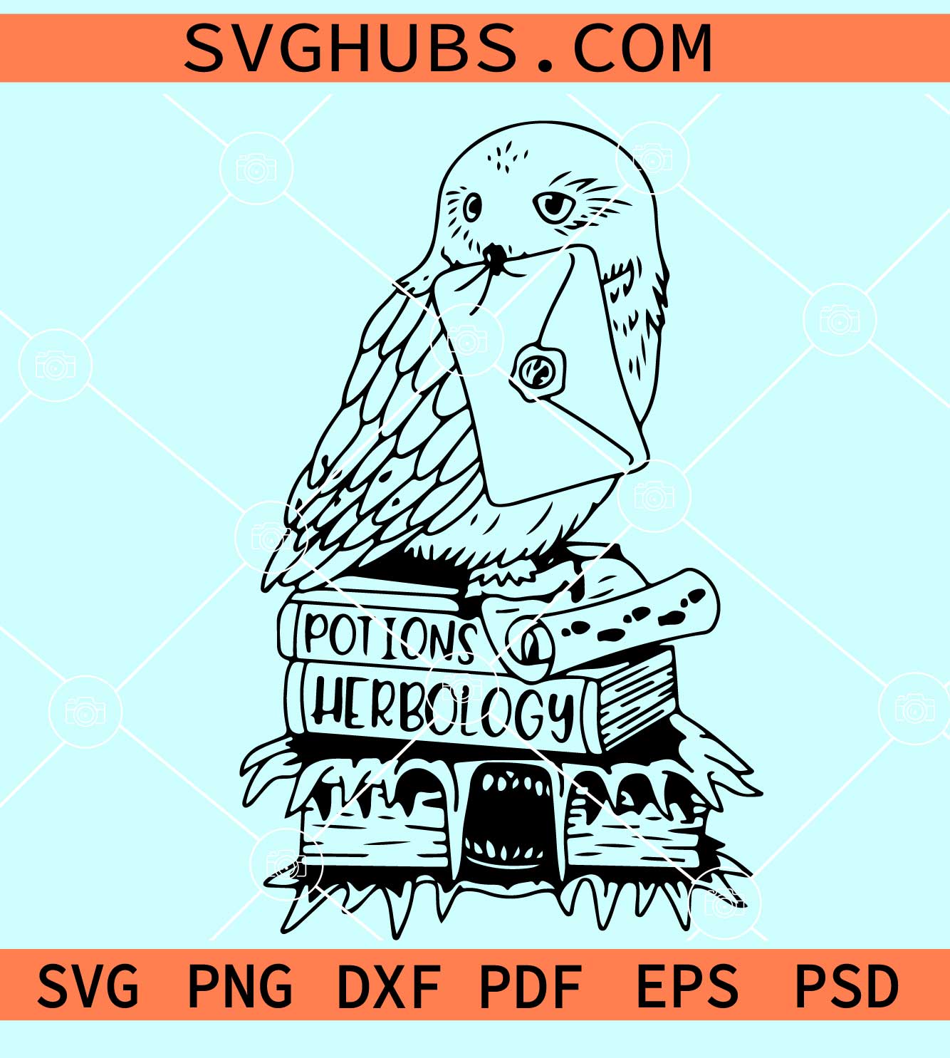 HP owl with wizard letter SVG, Owl Harry Potter SVG, Hogwarts SVG, Always SVG