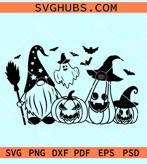 Halloween Gnome Svg