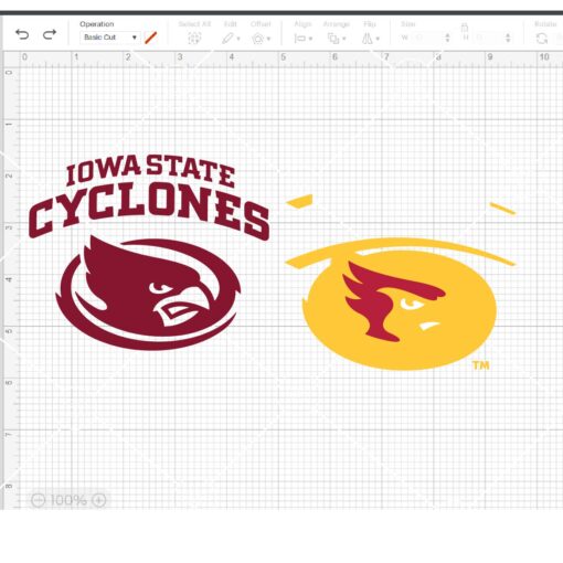 Iowa State Cyclones layered SVG