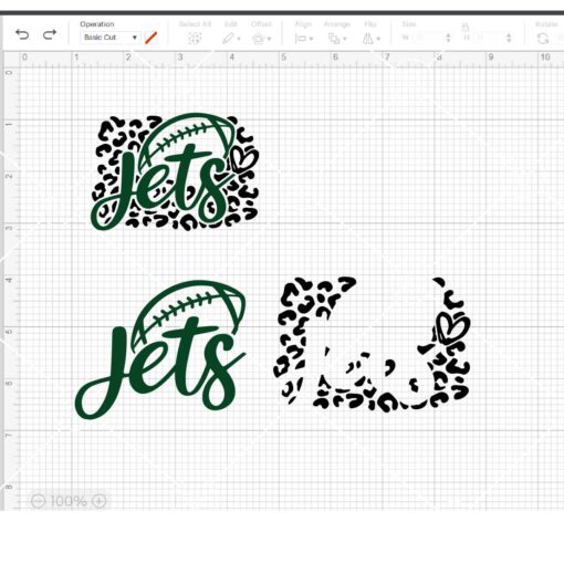 Jets Football layered svg