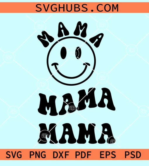Mama smiley face SVG