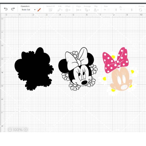 Mickey Mouse with flowers SVG, floral mickey, Mikey mouse sunflower svg, Mickey Mouse svg - Image 2