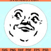 Moon face svg